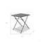 Homeroots Powder Aluminum Side Table16 x 16 x 18 in. 372275 - alternate 3